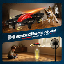 Load image into Gallery viewer, Veeniix V995 Red Mini Drone for Kids and Beginners,Indoor RC Quadcopter Plane with 3D Flips
