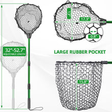 Load image into Gallery viewer, Rubber Fishing Net with Handle - Telescoping Fish Nets for Fishing
