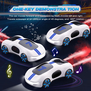 Sensing Remote Control Car, Drift RC Stunt Car with Light Spray & Sound, 2.4GHz Hobby RC Cars Toy for Kids