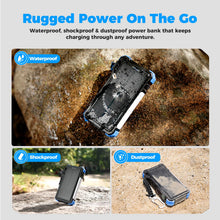 Load image into Gallery viewer, BLAVOR Solar Power Bank 20000mAh, Wireless Charger for Phones &amp; Apple Watch
