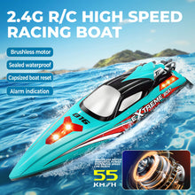 Load image into Gallery viewer, RC Boat, 18 inch Big Brushless Remote Control Boat for Adults and Kids, 55 KPH Large Fast RC Speed Boats - HJ816 Green
