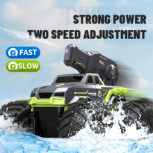 Load image into Gallery viewer, 1:16 Remote Control Monster Truck All Terrain 4WD Amphibious RC Car &amp; Boat with Water Spray Gun Waterproof Durable Toy
