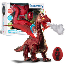Load image into Gallery viewer, RC Dragon Smoke, Large Dinosaur Toy w/Actual Smoke Breath, Wing-Flapping, Roaring, Light-Up, Realistic Sound,
