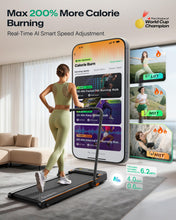 Load image into Gallery viewer, UREVO Strol 2E Smart 2-in-1 Folding Treadmill - Tangerine
