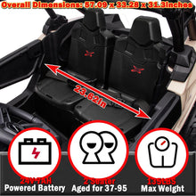 Load image into Gallery viewer, 24V Ride on Car with Remote Control, 2 Seater Ride On Toys Off-Road Buggy Truck Licensed Can Am Maverick UTV Electric Vehicles, Black
