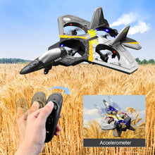 Load image into Gallery viewer, 4CH RC Plane - Remote Control Plane for Kids and Adults - RC Fighter Jet 4 Channel, Extra 2 Rechargeable Battery LED Airplane Fighter

