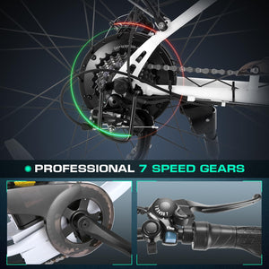 Electric Bike, 26" Electric Cruiser Bike 1000W Peak Ebike 22MPH Electric Bike for Adults, 48V Removable Battery