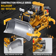 Load image into Gallery viewer, 1:20 Scale RC Construction Vehicles - 2.4GHz Remote Control Tractor Toy with LED Lights, Liftable Alloy Bucket
