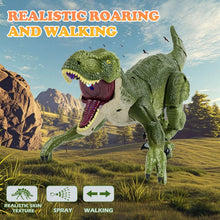 Load image into Gallery viewer, Remote Control Dinosaur Toys for Kids Ages 4-7 8-12 - Best Birthday Gifts for Boys 4 5 6 7 8 9 10 11 12 Year Old, RC Walking Dino
