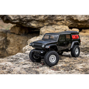 RC Truck SCX24 Jeep Gladiator 4 Wheel Drive Rock Crawler Brushed RTR (Nothing Needed to Complete Ready-to-Run), Black