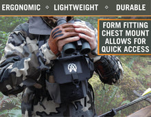 Load image into Gallery viewer, Astra Optix Laser Rangefinder Binoculars 10x42 for Hunting, Shooting &amp; Golf – 2600 Yard Range, Built-in Ballistics, HD LCD Display, Fast 0.1s ±1 Yard Accuracy (2600 Yard Version)
