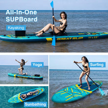 Load image into Gallery viewer, 11' Inflatable Paddle Board with Kayak Seat for Adults
