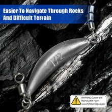 Load image into Gallery viewer, THKFISH Fishing Weights Sinkers/trolling sinkers (6OZ), sliver
