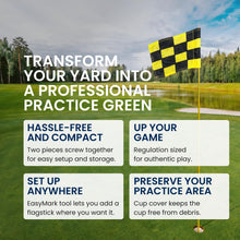 Load image into Gallery viewer, Regulation Flagstick, Cup, &amp; Pin Set – Elevate Your Backyard Golf Practice with Professional-grade Equipment | Replicate Golf Course Standards | Perfect for Home Practice and Aspiring Pros
