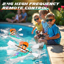 Load image into Gallery viewer, Remote Control Boat for Kids 6-12: Rc Speedboat Toy with Led Lights - Smart Water Sensor Auto On/Off, Dual Modes 2.4ghz Remote Boat，Blue
