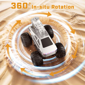 2-in-1 Trucks Toy-1/16 Remote Control Monster Trucks Toy, Amphibious 4WD All Terrain Off-Road Waterproof Pickup, 2.4GHZ Vehicles