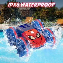Load image into Gallery viewer, Amphibious RC Monster Truck - 2.4GHz 4WD 360Rotating All Terrain Waterproof RC Car Boat for 8-12 Year Old Boys
