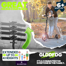 Load image into Gallery viewer, Commuter Adult Scooter 300 lbs Capacity, Big Wheels Scooters, Bearing ABEC 9, 15 lbs (Black)
