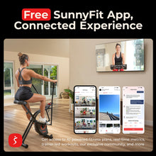 Load image into Gallery viewer, Sunny Health &amp; Fitness Smart Total-Body X-Bike Plus Arm Exercisers-black

