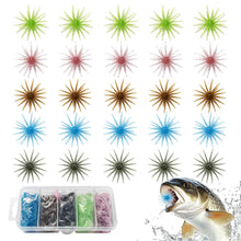 Load image into Gallery viewer, 25pcs Urchin baits for bass Fishing，Soft Plastic baits,coike Urchin Bait
