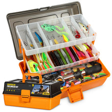 Load image into Gallery viewer, Chanceboleng 445Pcs Fishing Lures Kit Large 3-Layer Tackle Box whit Tackle，Pliers, Crankbait, Hooks, Weights &amp; Accessories Complete Freshwater Bass Fishing Gift for Men Fishing Enthusiast
