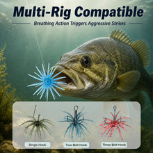 Load image into Gallery viewer, 25pcs Urchin baits for bass Fishing，Soft Plastic baits,coike Urchin Bait
