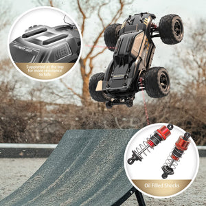 1/16 RTR Brushless Fast RC Cars for Adults, Max 42mph Electric Off-Road RC Truck, High Speed RC Car 4X4 Remote Control Car