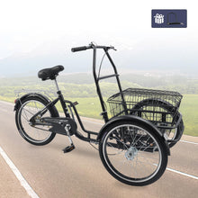 Load image into Gallery viewer, Bruce &amp; Shark Multi-Purpose 3 Wheel Tricycle with Large Basket, 20 Inches Wheel,Rear Brake,Bearing Weight 330lbs
