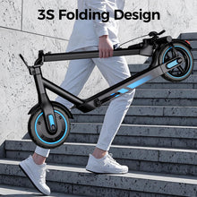 Load image into Gallery viewer, Electric Scooter Adults, Up to 25 Mph and 22 Miles Range, 500W Motor E-Scooter with 10&quot; tire, Foldable Escooter (Blue)
