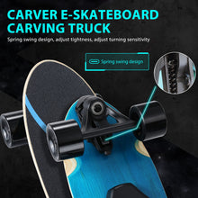 Load image into Gallery viewer, Electric Skateboard with Remote，Carver Skateboard with Carving Truck, 26&quot; Land Surfskate, 350W Brushless Motor, Max 12.4 MPH, Max Load 155Lbs
