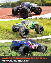 Load image into Gallery viewer, Hobby Grade 1:16 Scale Remote Control Truck, 4WD High Speed 40+ Kmh All Terrains Electric Toy Off Road RC Vehicle Car Crawler
