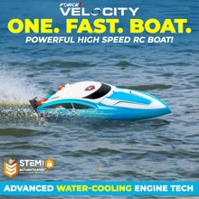 Load image into Gallery viewer, Blue Fast RC Boat- Remote Control Boats for Adults and Kids, Underwater Speed Racing Mini RC Boats for Pools and Lakes, 2.4GHZ Transmitter
