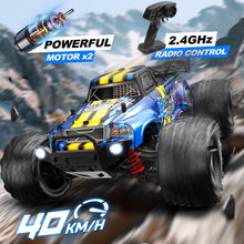 Load image into Gallery viewer, 1:16 Scale RC Cars for Adult, Remote Control Car Fast 40KPH Hobby RC Cars for Boys Age 8+, 4x4 All Terrain Off-Road RC Truck
