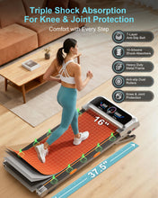 Load image into Gallery viewer, Rayspace Walking Pad Treadmill with 15% 12-Level Auto Incline - Silver
