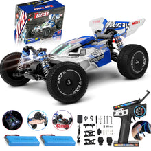 Load image into Gallery viewer, 1/14 RC Cars, 4WD High-Speed Remote Control Cars for Adults, Creative Lighting Design, Upgraded Hardware and Battery, Max 43 mph
