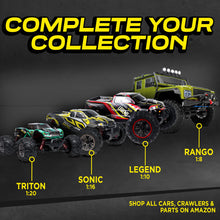 Load image into Gallery viewer, Remote Control Car, Hobby Grade RC Car 1:10 Scale Brushed Motor with Two Batteries, 4x4 Off-Road Waterproof RC Truck, Fast RC Cars
