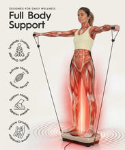 Load image into Gallery viewer, REVO Wave Board with Red Light Therapy | Vibration Plate for Lymphatic Drainage with Bluetooth Speakers, Resistance Bands, Remote | Exercise Machine for Full Body Workout Platform | 330 Lbs Capacity

