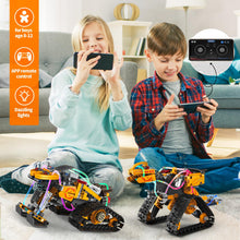 Load image into Gallery viewer, Robot Building Kit, App &amp; Remote Control Robot Toys for Kids, 5 in 1 High-Tech Remote Control Building Block Robot
