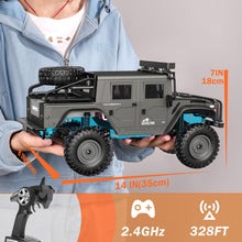 Load image into Gallery viewer, 1:12 Scale All-Terrain Remote Control Car, 4WD RC Cars with 2.4 GHz, RC Climbing Truck, IPX4 Waterproof Off-Road Vehicle
