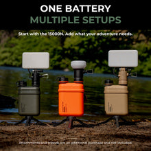 Load image into Gallery viewer, NESTOUT Rugged Power Bank, 15000mAh Outdoor Charger, 32W USB-C Fast Charging PD, Waterproof IP67, Durable Shockproof, Battery Pack for iPhone Tablet Hiking Travel Camping (Olive Green, 15000mAh)
