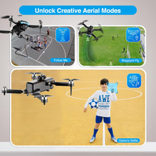 Load image into Gallery viewer, F19 Drone With 1080p HD FPV Camera, 20 Min Flight 360° Flips Brushless Motor RC Quadcopter With Altitude Hold, Obstacle Avoidance, 2 Batteries

