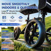 Load image into Gallery viewer, Economy Knee Scooter Steerable Knee Walker for Foot Injuries Compact Crutch Alternative with Dual Braking System (Black)
