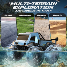 Load image into Gallery viewer, Amphibious Remote Control Car Monster Truck Toys Waterproof RC Stunt Cars for Boys 8-12 Toys W/Blocks &amp; 360°Spin
