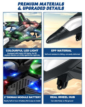 Load image into Gallery viewer, Remote Control Jet, Aircrafts for Boys and Girls, Jet Helicopter Drones with LED Lights
