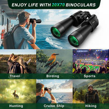 Load image into Gallery viewer, 20x70 Binoculars for Adults High Powered Bird Watching Hunting Travel
