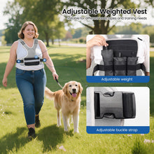Load image into Gallery viewer, Adjustable Weighted Vest Woman 4-10lb/12-18lb/20-32lb Weighted Vest Men with 6 Ironsand Weights, Shoulder Pads and Large Pocket for Walking Running Crossfit Strength Training, 12-18lb, grey
