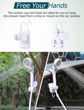 Load image into Gallery viewer, innhom Portable Camping Shower, 6000mAh Rechargeable Camp Shower Pump with LED Display, IPX7 Waterproof &amp; 2 Spray Modes Electric Outdoor Shower for Hiking, Pet Bathing, Car Washing
