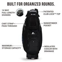 Load image into Gallery viewer, ASK ECHO T-Lock 3.0 Golf Cart Bag, Quiet 14-Way Full-Length Divider (Black)
