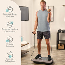 Load image into Gallery viewer, Lifepro Waver Vibration Plate Exercise Machine – High-Intensity Vibration Plate for Lymphatic Drainage – Full-Body Workout Vibrating Platform with Loop Bands – Fitness Equipment for Strength &amp; Toning
