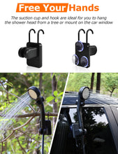 Load image into Gallery viewer, innhom Portable Camping Shower, 6000mAh Rechargeable Camp Shower Pump with LED Display, IPX7 Waterproof &amp; 2 Spray Modes Electric Outdoor Shower for Hiking, Pet Bathing, Car Washing (Grey)
